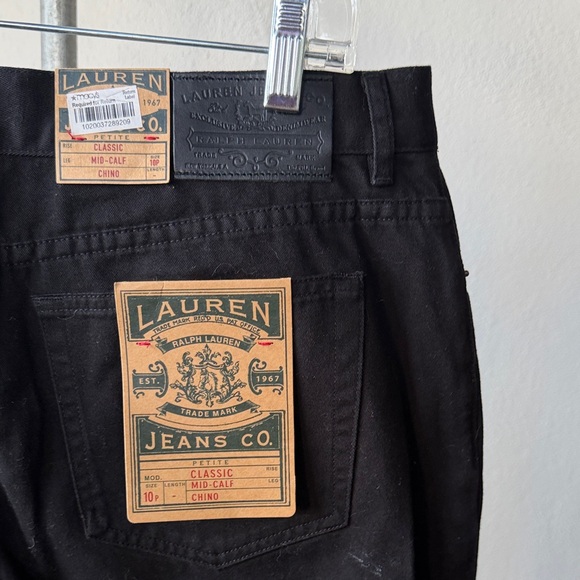 NWT Lauren Ralph Lauren Mid-Calf Chino Pants 10p - Picture 1 of 4